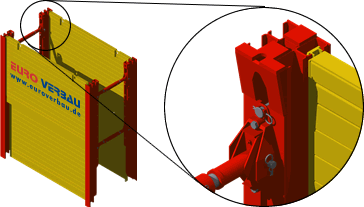 Render unseres Supergleitschienensystems